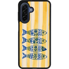 Coque Samsung Galaxy A17 - Silicone rigide noir Portuguese fish 2026