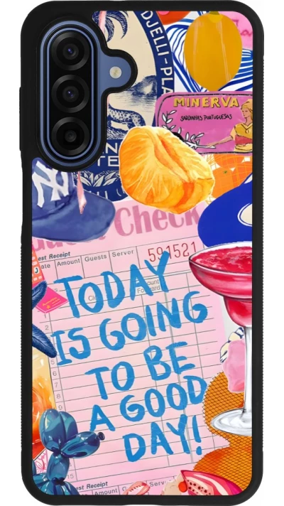 Samsung Galaxy A17 Case Hülle - Silikon schwarz Preppy Today is Going to be a good day
