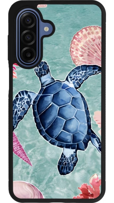 Samsung Galaxy A17 Case Hülle - Silikon schwarz Preppy Turtle