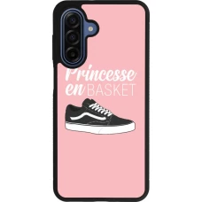 Coque Samsung Galaxy A17 - Silicone rigide noir princesse en basket