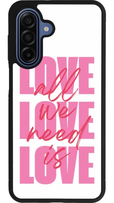 Samsung Galaxy A17 Case Hülle - Silikon schwarz Saint Valentines Day 26 Love all we need is
