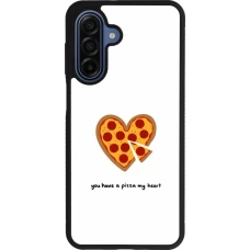 Coque Samsung Galaxy A17 - Silicone rigide noir Saint Valentines Day 26 You have my pizza heart