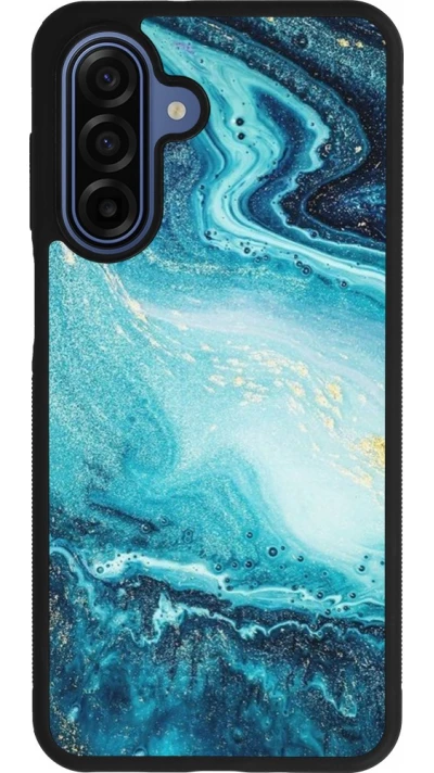 Samsung Galaxy A17 Case Hülle - Silikon schwarz Sea Foam Blue