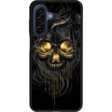 Coque Samsung Galaxy A17 - Silicone rigide noir Skull 02