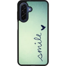 Coque Samsung Galaxy A17 - Silicone rigide noir Smile