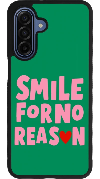 Samsung Galaxy A17 Case Hülle - Silikon schwarz Smile for no reason 2026