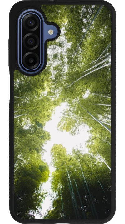 Samsung Galaxy A17 Case Hülle - Silikon schwarz Spring 23 forest blue sky
