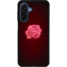 Coque Samsung Galaxy A17 - Silicone rigide noir Spring 23 neon rose