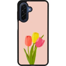 Coque Samsung Galaxy A17 - Silicone rigide noir Spring 23 tulip trio