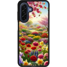 Coque Samsung Galaxy A17 - Silicone rigide noir Spring 25 Bouquet printemps