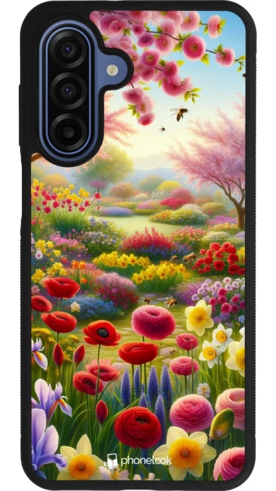 Coque Samsung Galaxy A17 - Silicone rigide noir Spring 25 Bouquet printemps