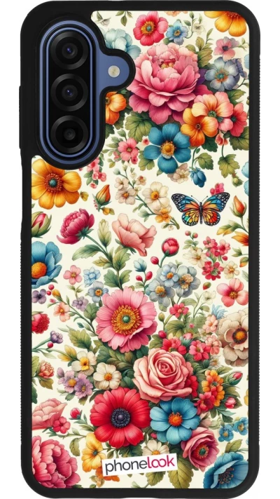 Samsung Galaxy A17 Case Hülle - Silikon schwarz Spring 25 fruehling bluetend