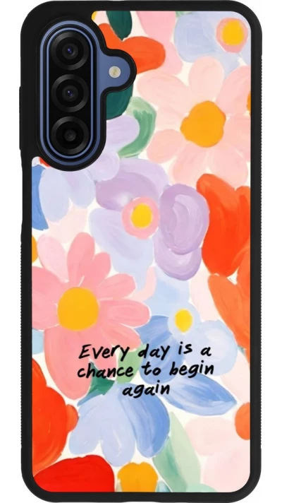 Coque Samsung Galaxy A17 - Silicone rigide noir Every day is a chance Spring 2026