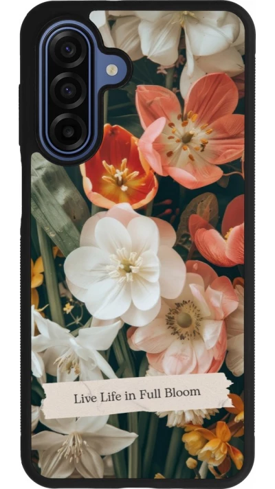 Coque Samsung Galaxy A17 - Silicone rigide noir Full Bloom Spring 2026
