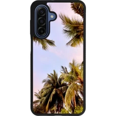 Coque Samsung Galaxy A17 - Silicone rigide noir Summer 2023 palm tree vibe
