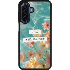 Samsung Galaxy A17 Case Hülle - Silikon schwarz Summer 2025 Grow with the flow
