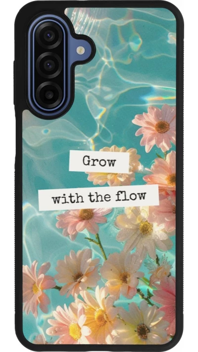 Samsung Galaxy A17 Case Hülle - Silikon schwarz Summer 2025 Grow with the flow