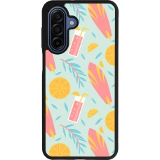 Samsung Galaxy A17 Case Hülle - Silikon schwarz Summer 2025 Pattern citron