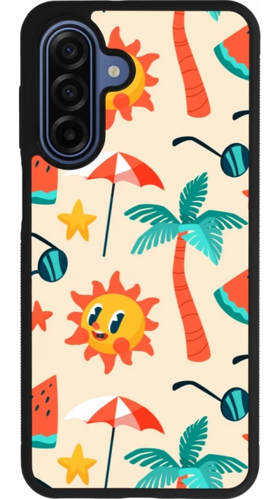 Samsung Galaxy A17 Case Hülle - Silikon schwarz Summer 2025 Pattern soleil