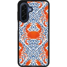 Coque Samsung Galaxy A17 - Silicone rigide noir Crabs and pearls Summer 2026