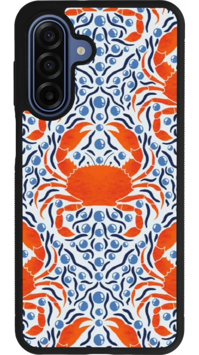 Samsung Galaxy A17 Case Hülle - Silikon schwarz Crabs and pearls Summer 2026