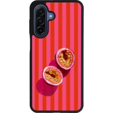 Coque Samsung Galaxy A17 - Silicone rigide noir Passion fruit Summer 2026