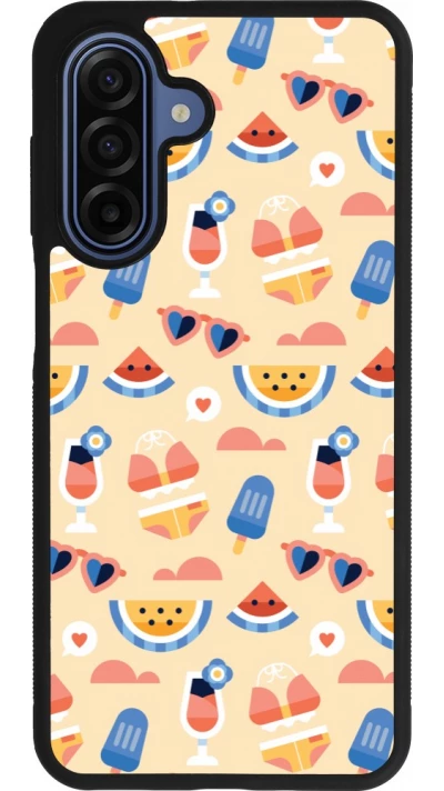 Samsung Galaxy A17 Case Hülle - Silikon schwarz Pattern Summer 2026