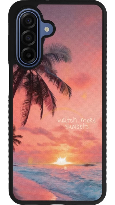 Samsung Galaxy A17 Case Hülle - Silikon schwarz Watch more sunsets Summer 2026
