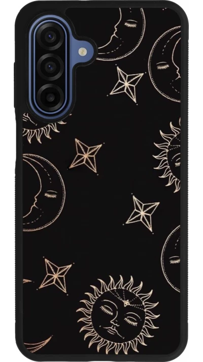 Samsung Galaxy A17 Case Hülle - Silikon schwarz Suns and Moons