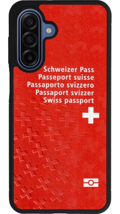 Samsung Galaxy A17 Case Hülle - Silikon schwarz Swiss Passport