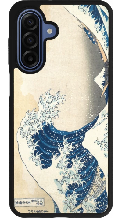Coque Samsung Galaxy A17 - Silicone rigide noir Tableau art - La Grande Vague de Kanagawa - Hokusai