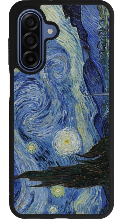 Coque Samsung Galaxy A17 - Silicone rigide noir Tableau art - La Nuit étoilée - Van Gogh
