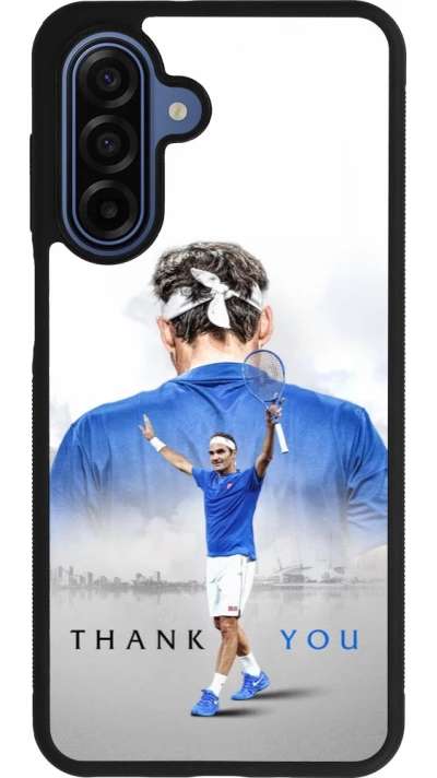 Samsung Galaxy A17 Case Hülle - Silikon schwarz Thank you Roger