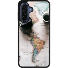 Coque Samsung Galaxy A17 - Silicone rigide noir Travel 01