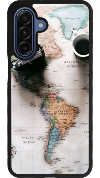 Samsung Galaxy A17 Case Hülle - Silikon schwarz Travel 01
