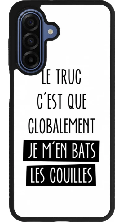 Coque Samsung Galaxy A17 - Silicone rigide noir Le truc globalement bats les couilles