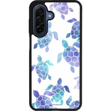 Coque Samsung Galaxy A17 - Silicone rigide noir Turtles pattern watercolor