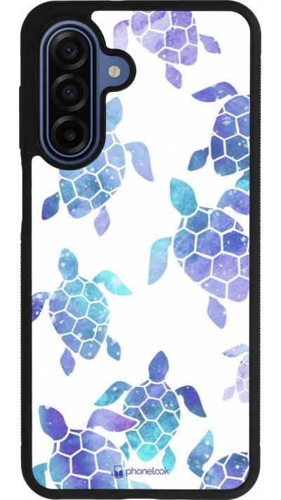 Samsung Galaxy A17 Case Hülle - Silikon schwarz Turtles pattern watercolor