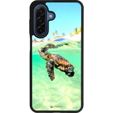 Coque Samsung Galaxy A17 - Silicone rigide noir Turtle Underwater