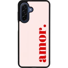 Coque Samsung Galaxy A17 - Silicone rigide noir Valentine 2024 amor