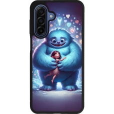 Coque Samsung Galaxy A17 - Silicone rigide noir Valentine 2024 Fluffy Love