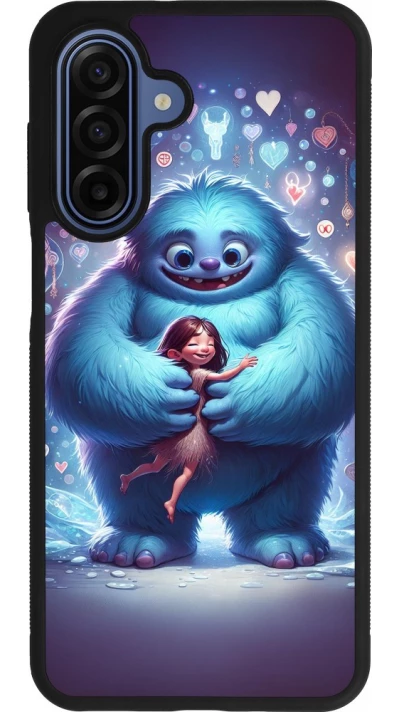 Samsung Galaxy A17 Case Hülle - Silikon schwarz Valentin 2024 Flauschige Liebe