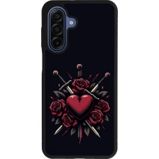 Samsung Galaxy A17 Case Hülle - Silikon schwarz Valentine 2024 gothic love