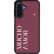 Samsung Galaxy A17 Case Hülle - Silikon schwarz Valentine 2024 mucho amor rosado