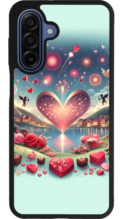 Samsung Galaxy A17 Case Hülle - Silikon schwarz Valentin 2025 Schick
