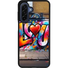 Samsung Galaxy A17 Case Hülle - Silikon schwarz Valentin 2025 Liebe U Tag
