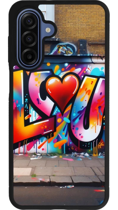 Samsung Galaxy A17 Case Hülle - Silikon schwarz Valentin 2025 Liebe U Tag