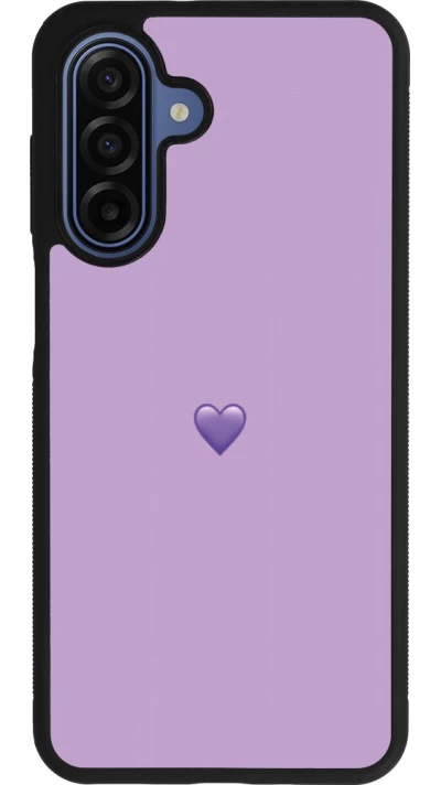 Samsung Galaxy A17 Case Hülle - Silikon schwarz Valentine 2023 purpule single heart