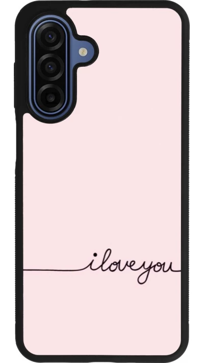 Samsung Galaxy A17 Case Hülle - Silikon schwarz Valentine 2023 i love you writing