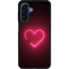 Samsung Galaxy A17 Case Hülle - Silikon schwarz Valentine 2023 single neon heart
